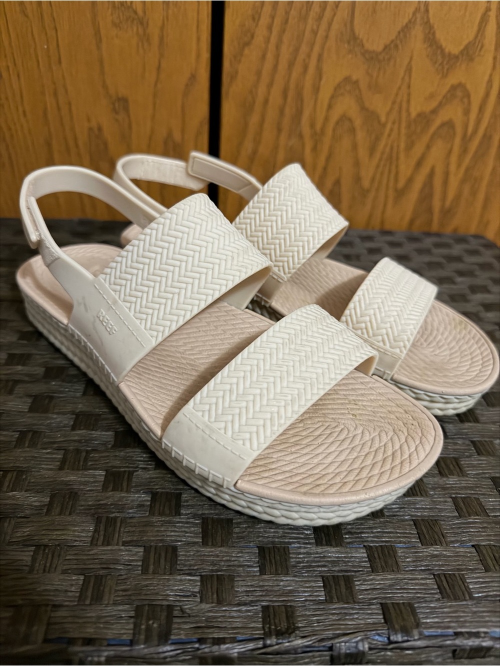 Reef Women's White Double-Strap Sandals